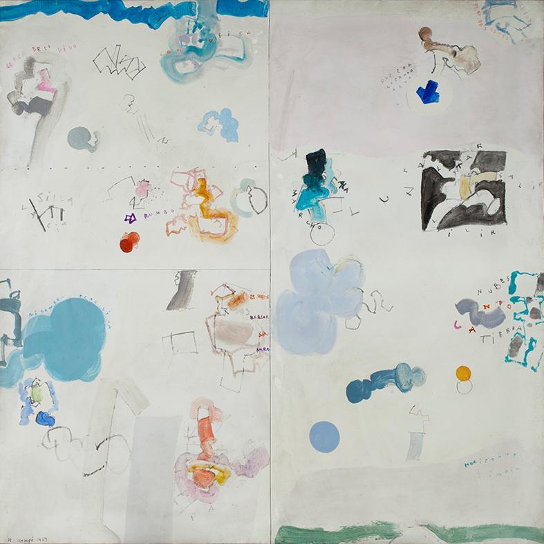 Jardinero regando. Manuel Hernández Mompó